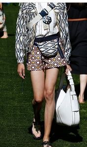 Tory Burch Octagonal print Kit shorts